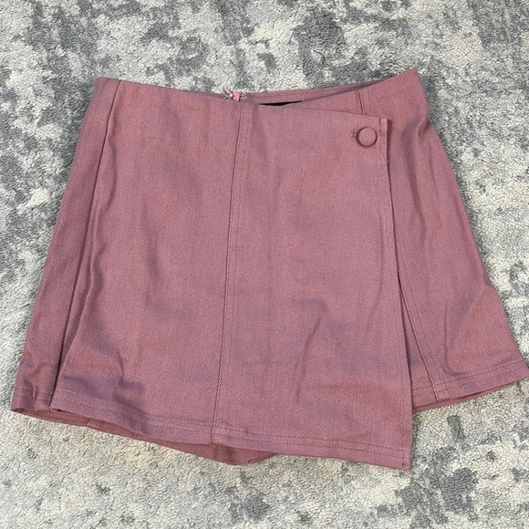 NWT Vici Collection Faux Wrap Mini Skort in Mauve Pink Spring Summer Sz S - Picture 4 of 12